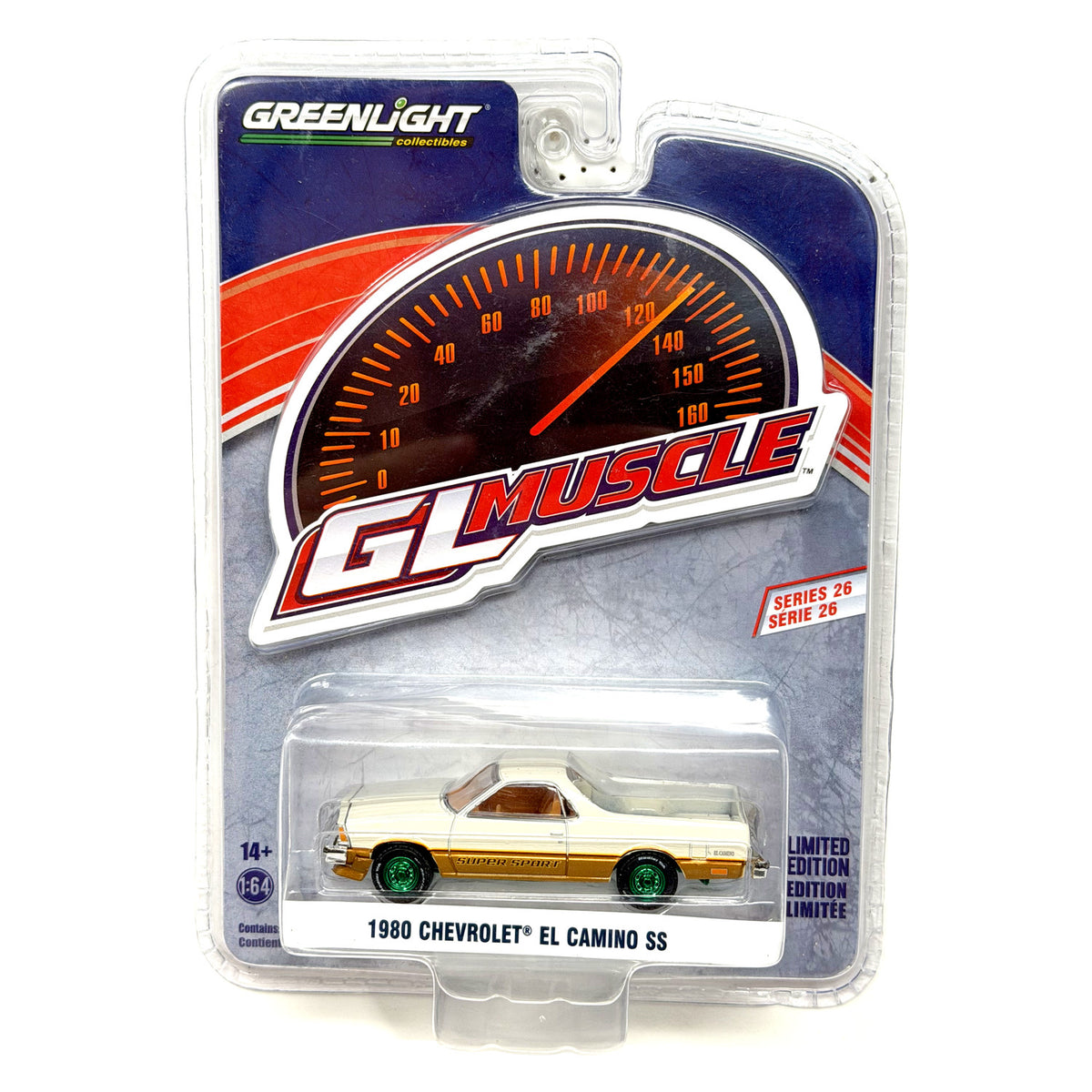 Greenlight GL Muscle 1980 Chevrolet El Camino CHASE 1:64 Diecast Green Machine
