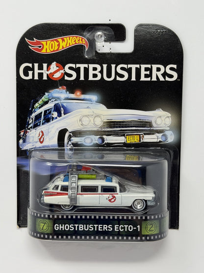 Hot Wheels Retro Entertainment Ghostbusters Ecto-1 1:64 Diecast White V3