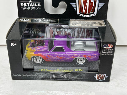 M2 Machines 1970 Chevrolet El Camino Auto-Vault Flames 1:64 Diecast