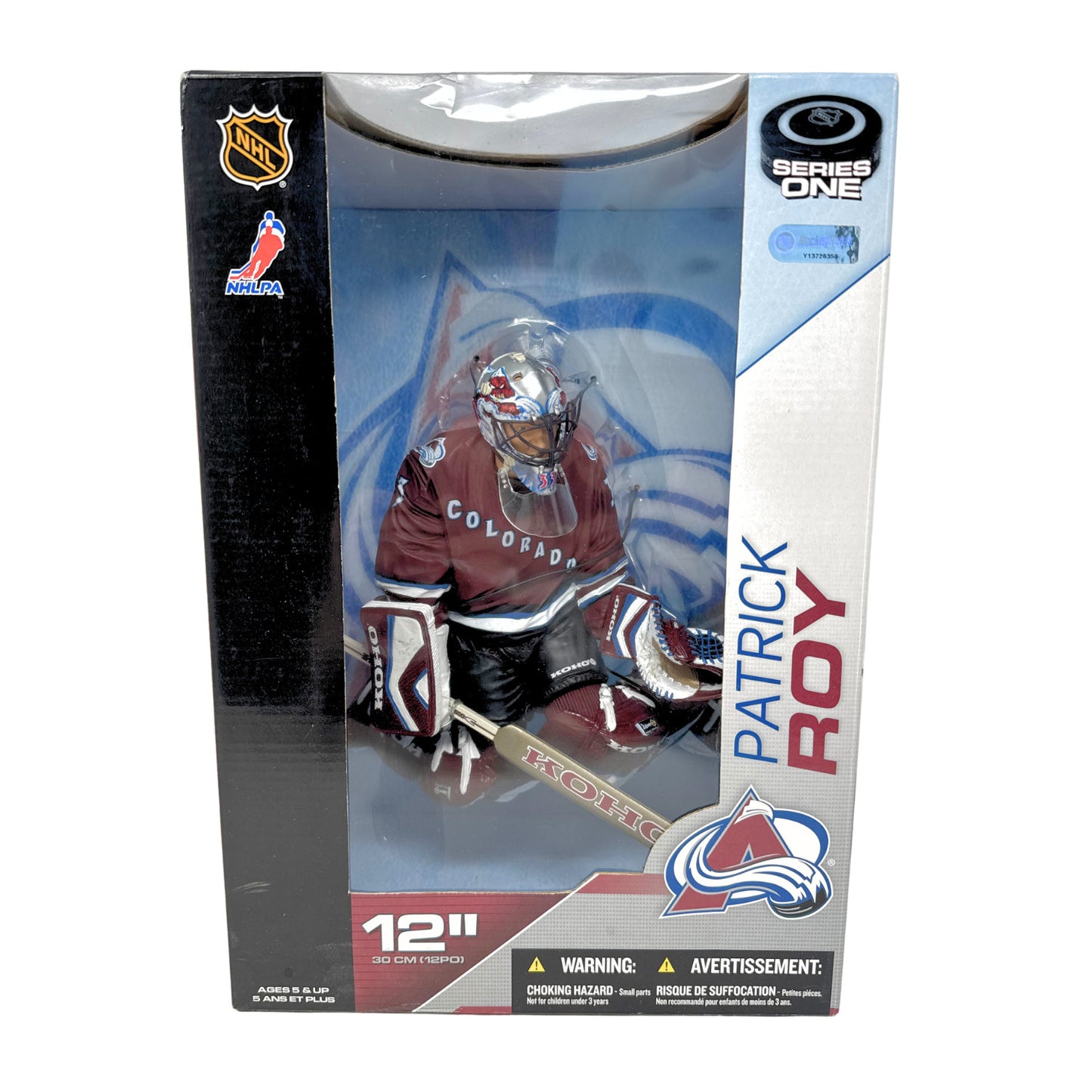 McFarlane NHL Patrick Roy Colorado Avalanche 12" inch Figure Maroon Third Jersey