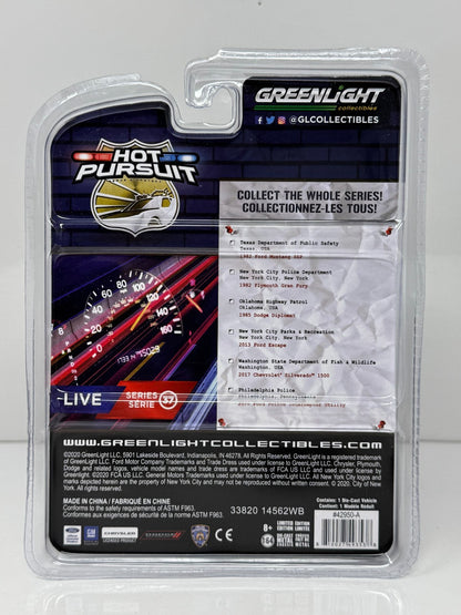 Greenlight Hot Pursuit 1982 Ford Mustang SSP Texas DPS 1:64 Diecast