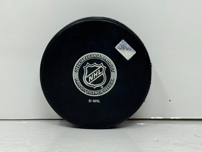 Brad May Buffalo Sabres Signed NHL Autograph Puck Gold Auto