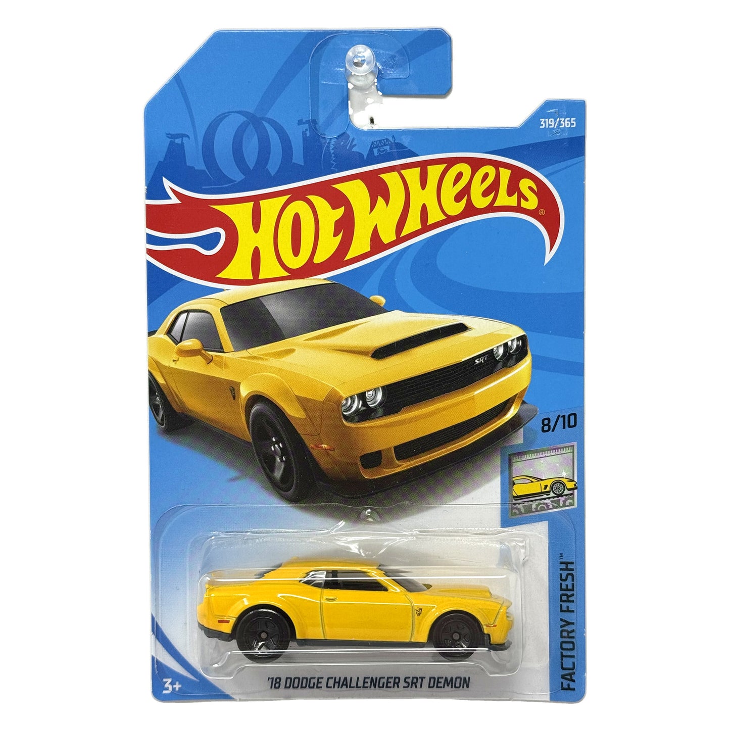 Hot Wheels Factory Fresh 2018 Dodge Challenger SRT Demon 1:64 Diecast Yellow