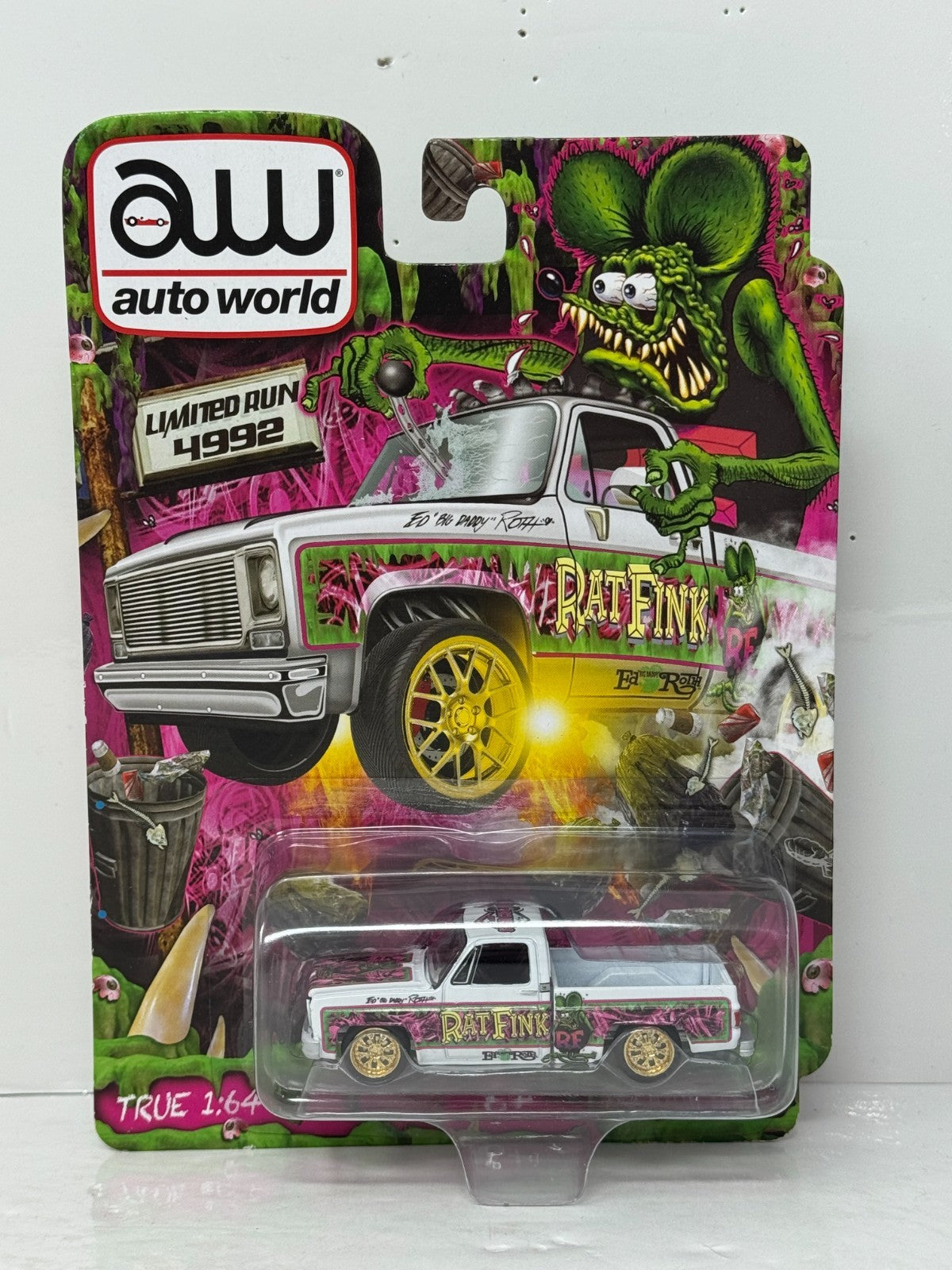 Auto World Rat Fink Chevrolet Silverado Premium Series 1:64 Diecast
