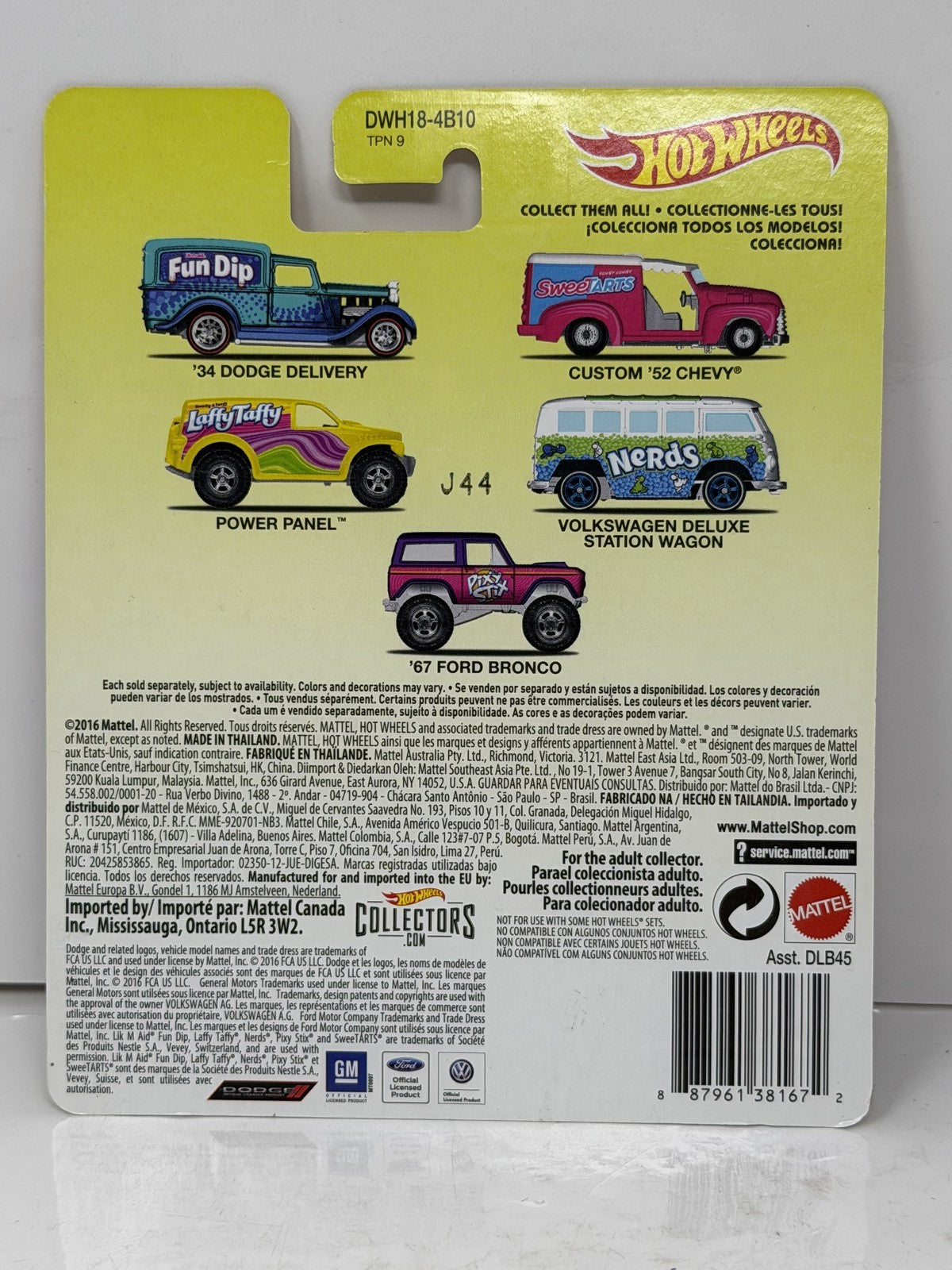 Hot Wheels Laffy Taffy Power Panel 1:64 Diecast Real Riders