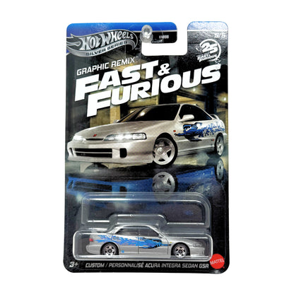 Hot Wheels Graphic Remix Fast & Furious Acura Integra Sedan GSR 1:64 Diecast