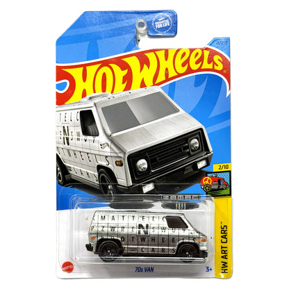 Hot Wheels ZAMAC HW Art Cars 1970s Van 1:64 Diecast