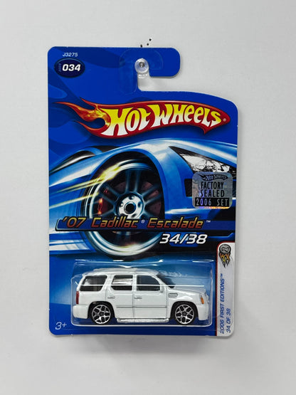 Hot Wheels First Editions 2007 Cadillac Escalade 1:64 Diecast Factory Sealed