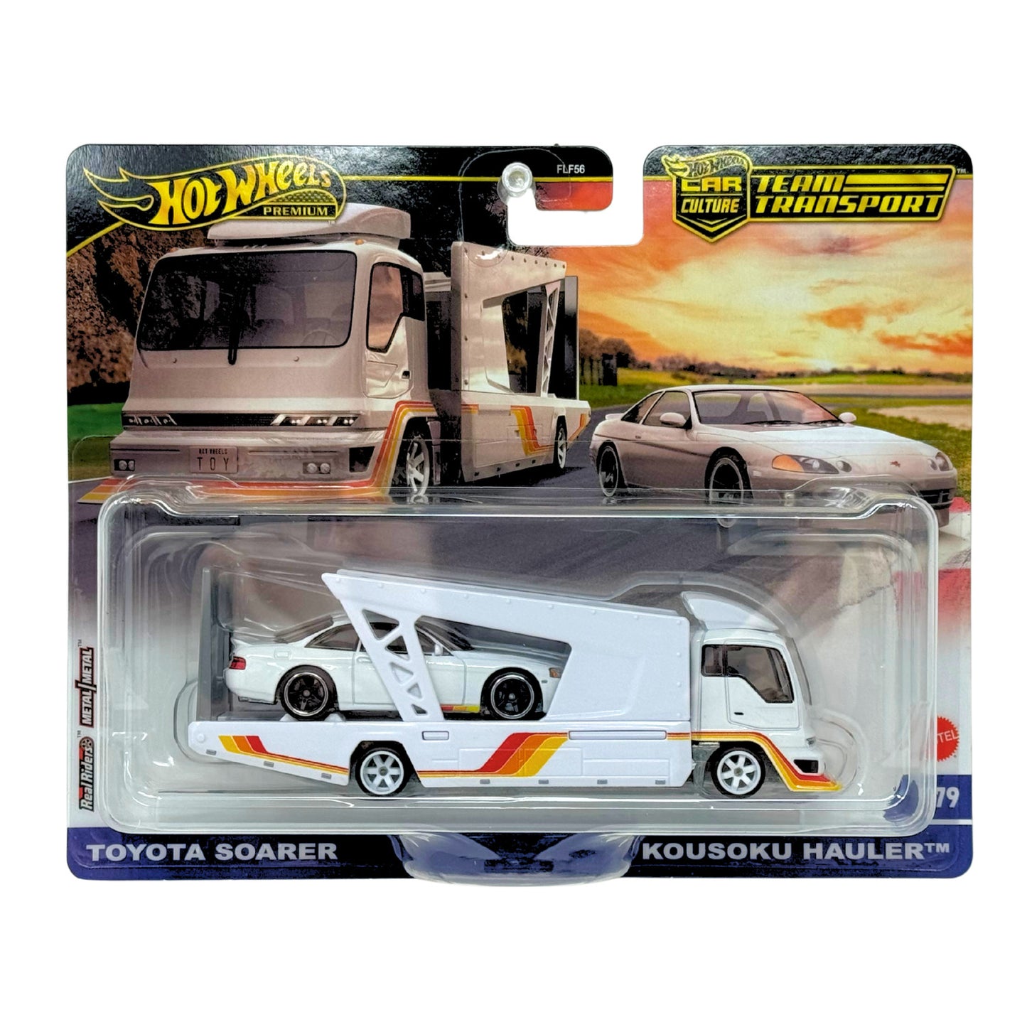 Hot Wheels Premium Team Transport Toyota Soarer & Kousoku Hauler 1:64 Diecast