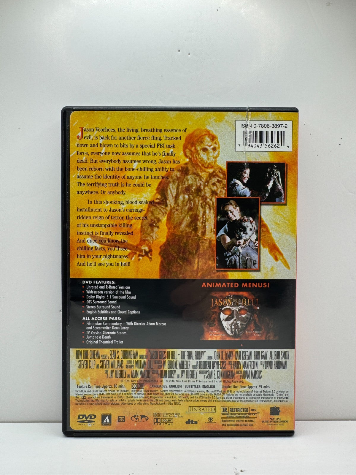 Jason Goes to Hell (DVD) Horror Slasher