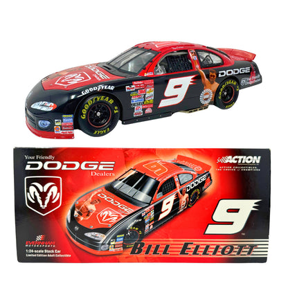 Action NASCAR Bill Elliott #9 Muhammad Ali 2001 Dodge Intrepid RT 1:24 Diecast