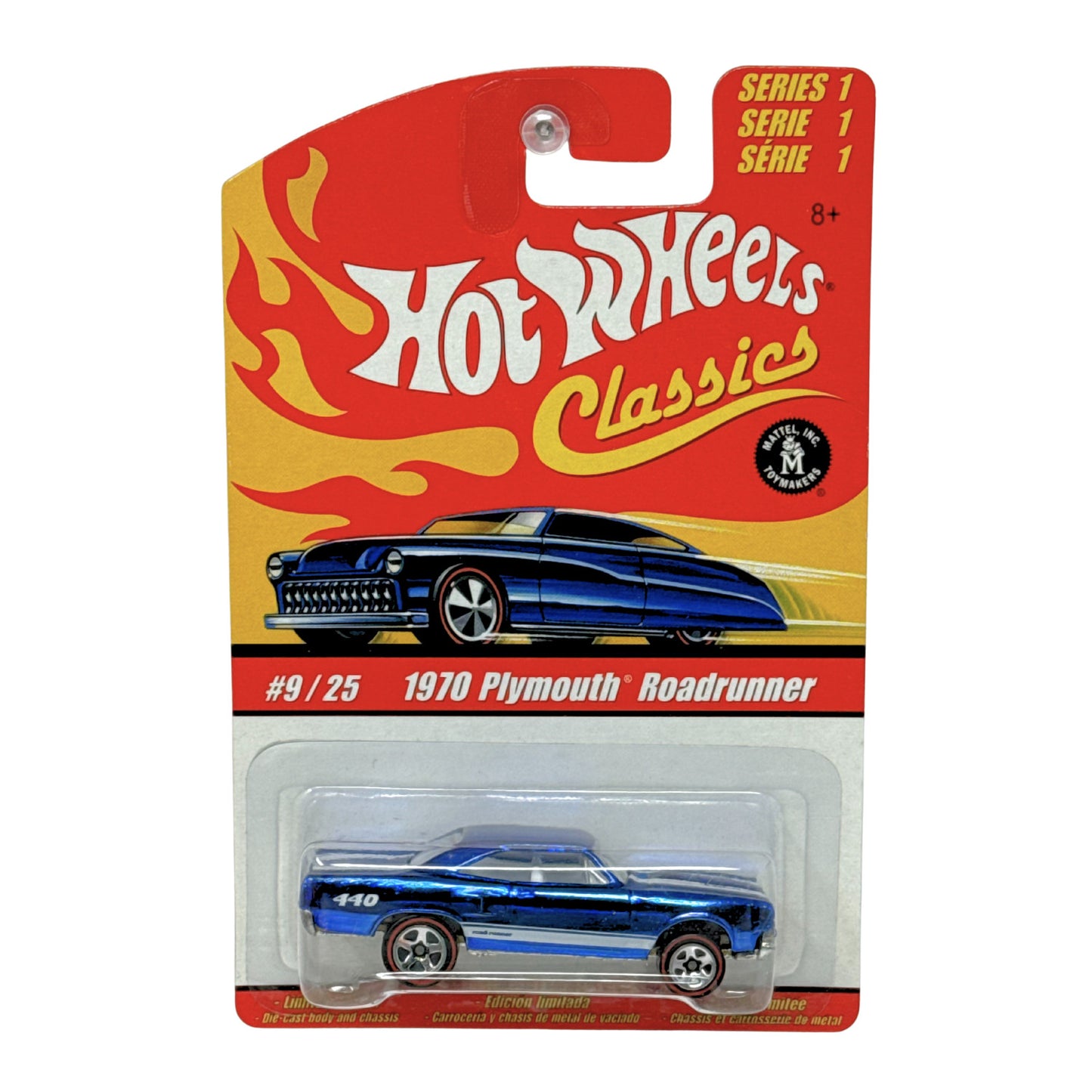 Hot Wheels Classics 1970 Plymouth Road Runner Blue 1:64 Diecast