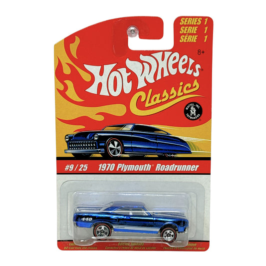 Hot Wheels Classics 1970 Plymouth Road Runner Blue 1:64 Diecast