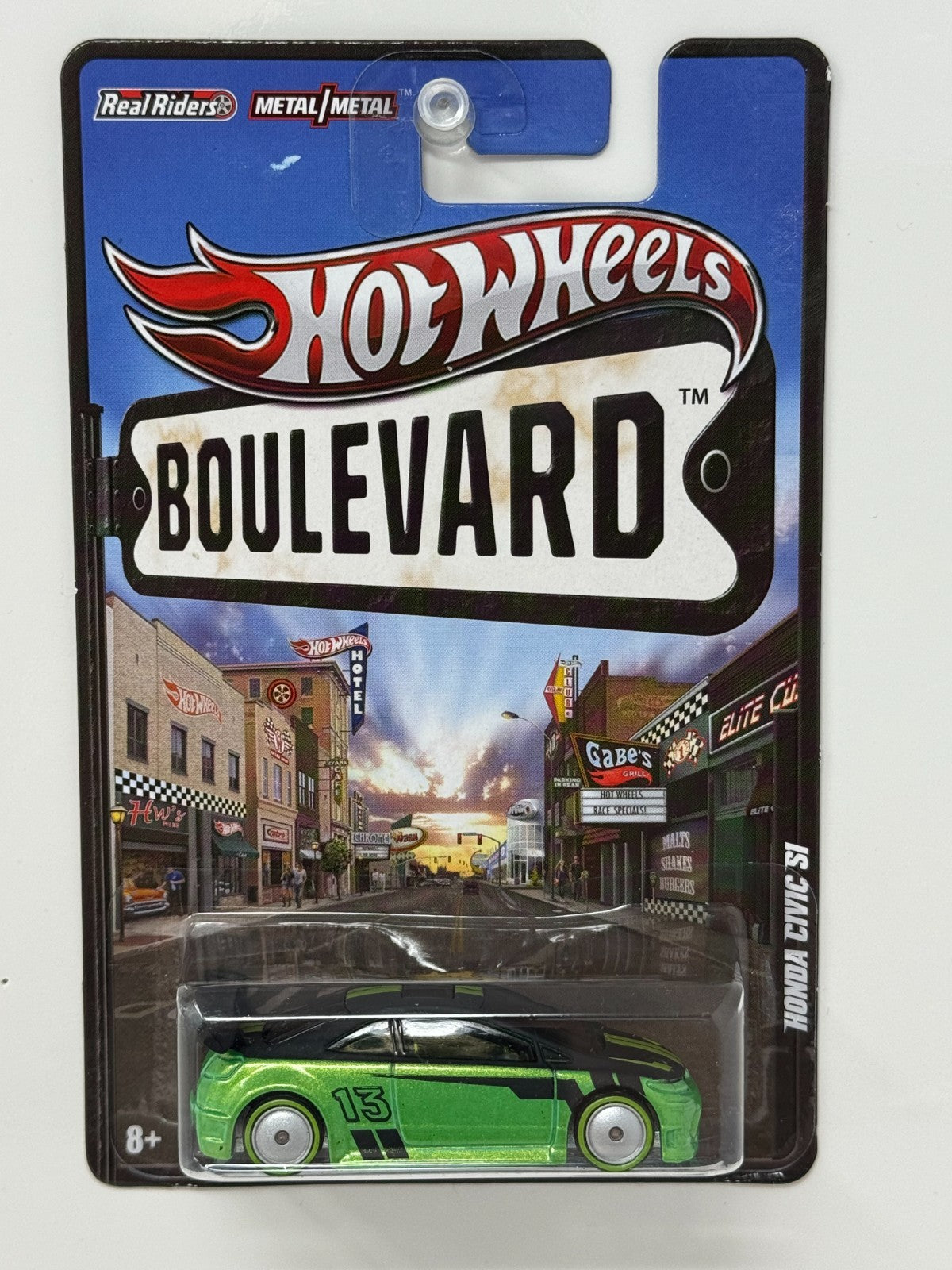 Hot Wheels Boulevard Honda Civic Si Real Riders 1:64 Diecast