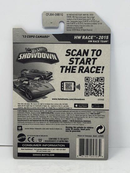Hot Wheels ZAMAC HW Race 2013 COPO Camaro 1:64 Diecast