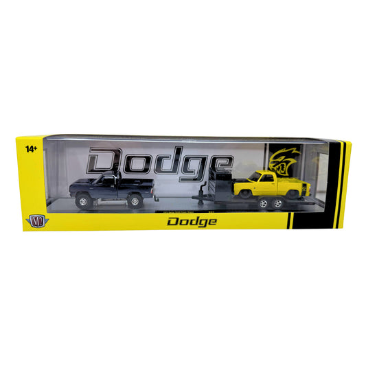 M2 Machines Auto Haulers Dodge Power Wagon & Dodge Adventurer 150 1:64 Diecast