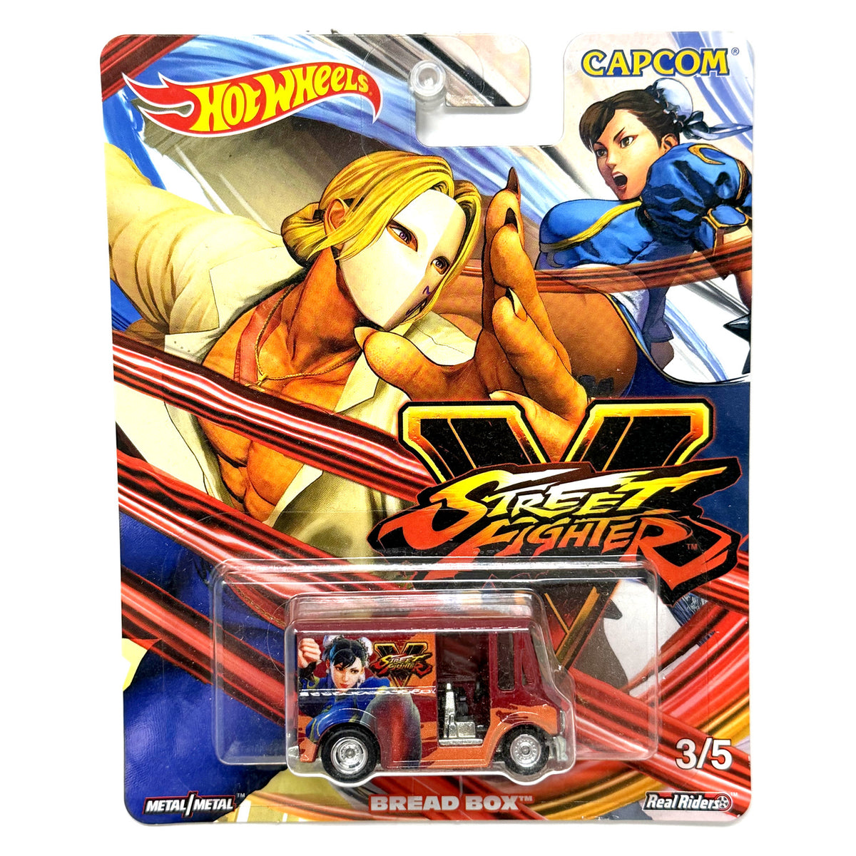 Hot Wheels Street Fighter V Bread Box 1:64 Diecast Real Riders