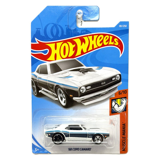 Hot Wheels Muscle Mania 1968 COPO Camaro 1:64 Diecast White