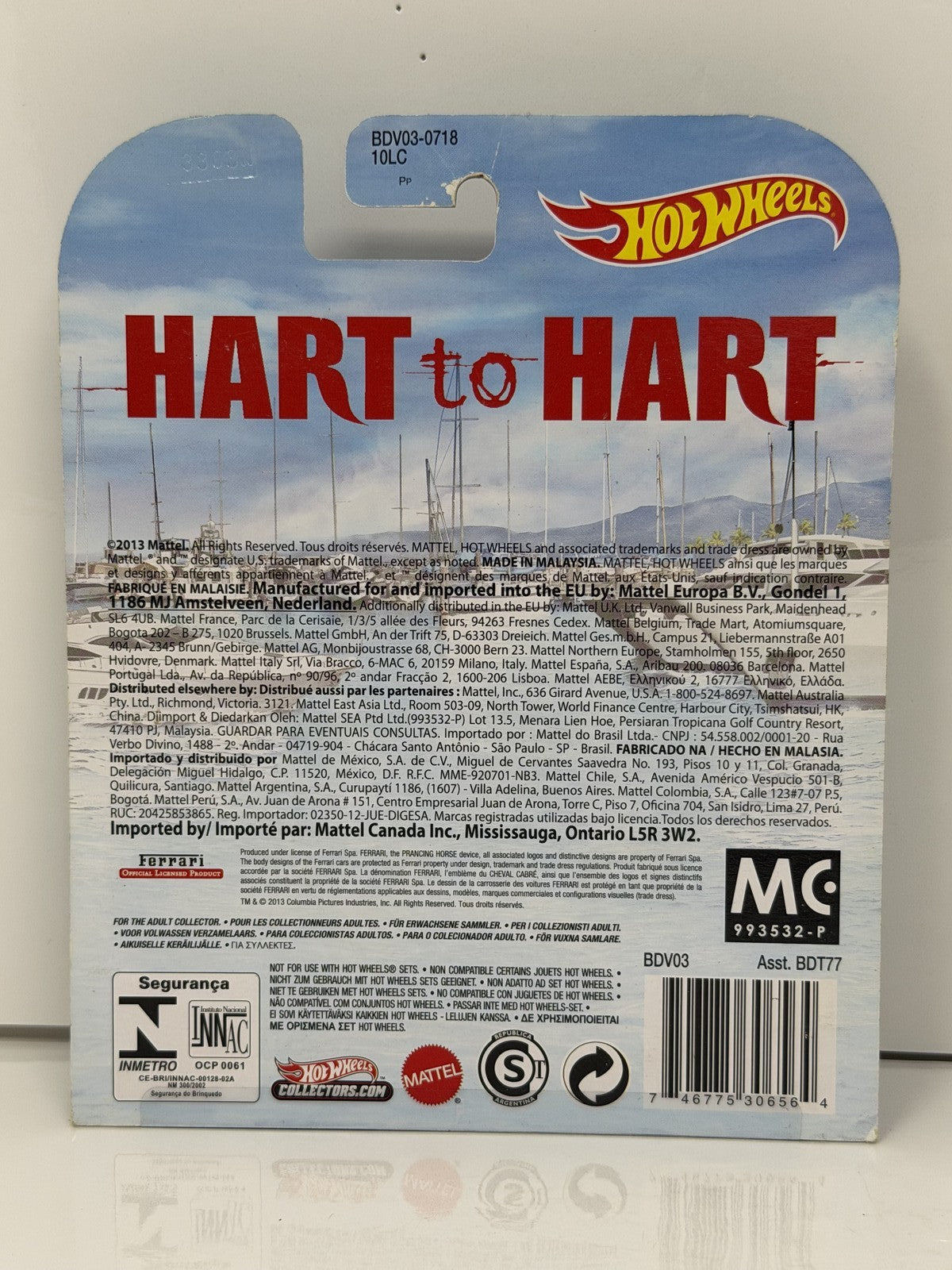 Hot Wheels Retro Entertainment Hart to Hart Ferrari Dino 246 GTS 1:64 Diecast