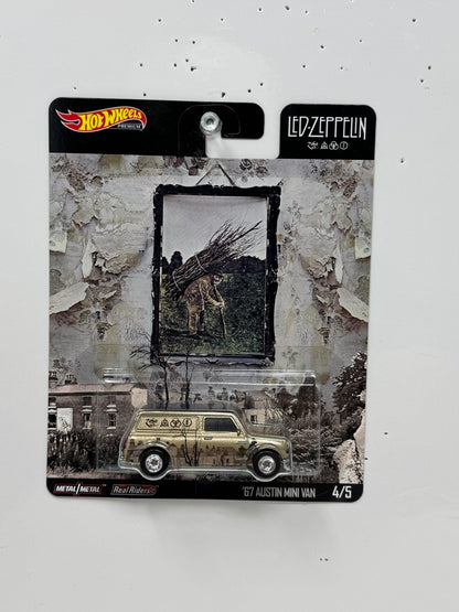 Hot Wheels Premium Led Zeppelin 1967 Austin Mini Van 1:64 Diecast