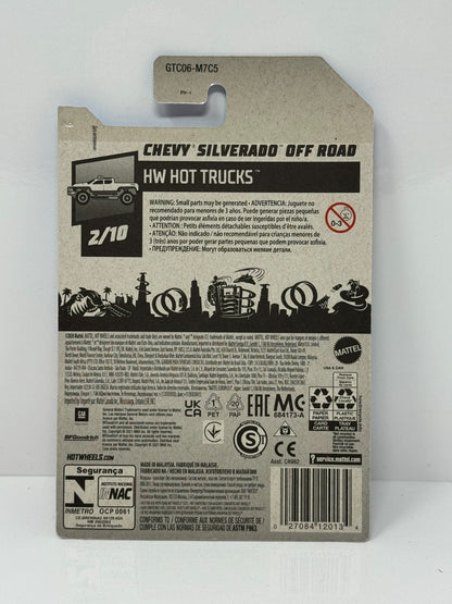 Hot Wheels HW Hot Trucks Chevy Silverado Off Road 1:64 Diecast