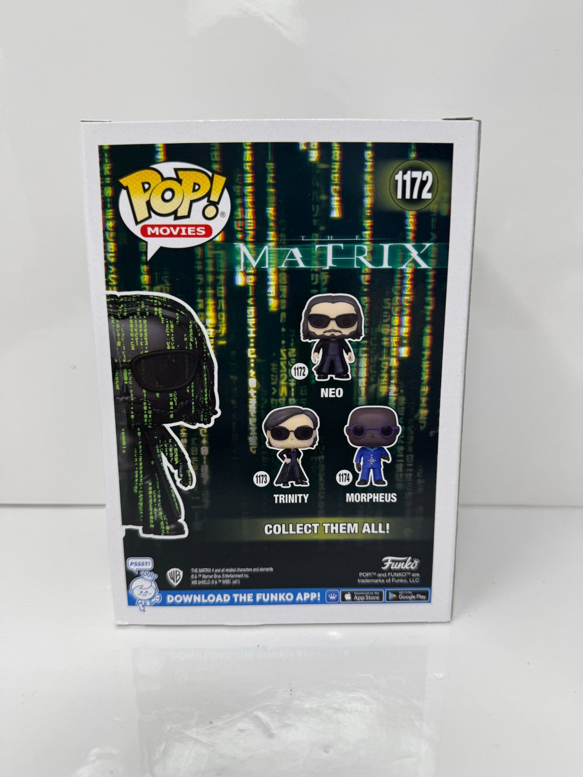 Funko Pop! Movies Matrix #1172 GITD Special Edition Vinyl Figure