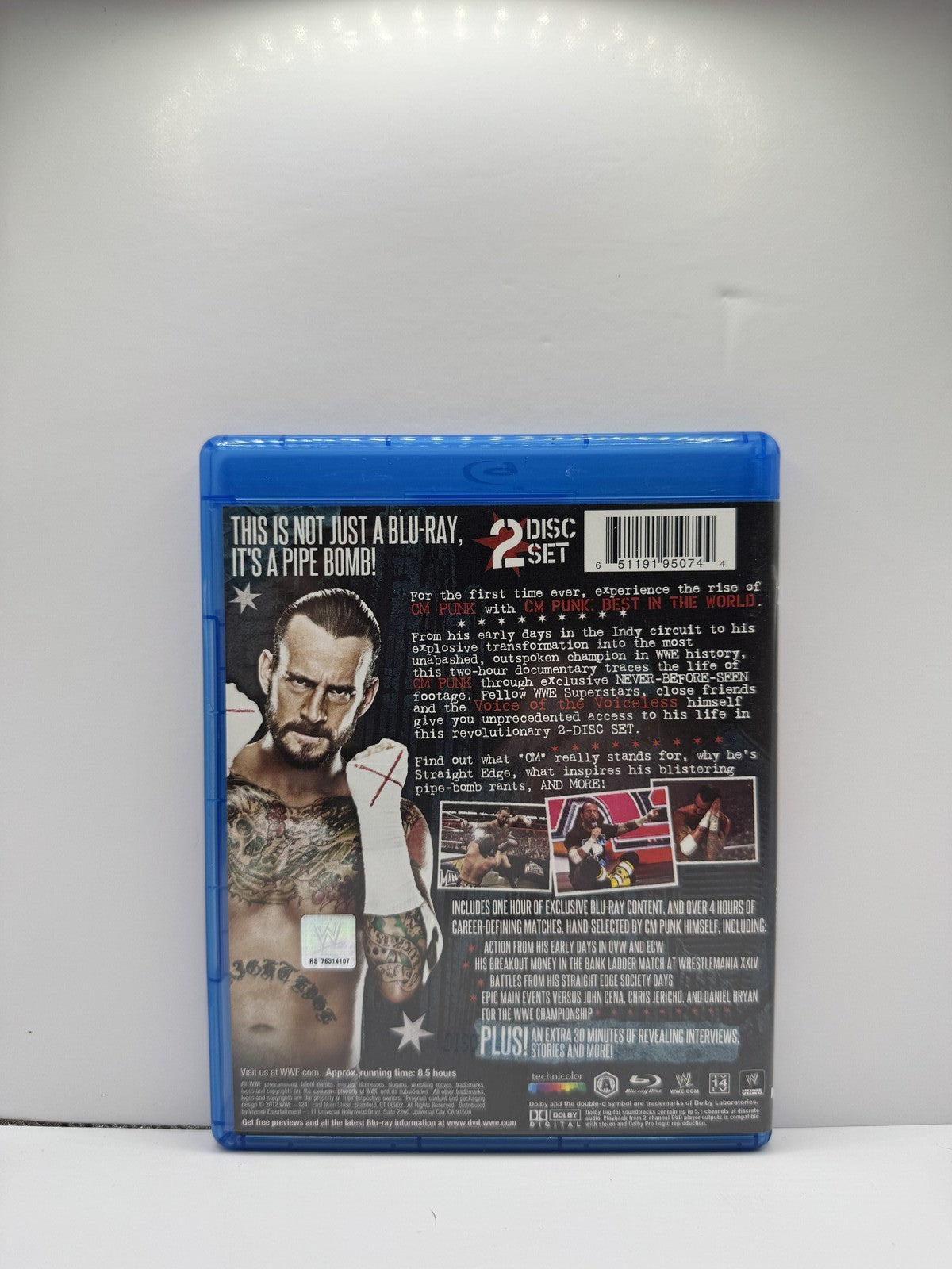 CM Punk Best in the World (Blu-ray) CM Punk Wrestling