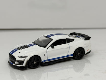 Bburago 2020 Ford Mustang Shelby GT500 White 1:64 Diecast