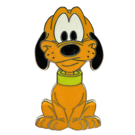 Disney Pluto Big Head Art Booster Trading Pin DC1S10