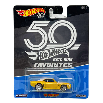 Hot Wheels Favorites 1969 Chevy Camaro Real Riders 1:64 Diecast