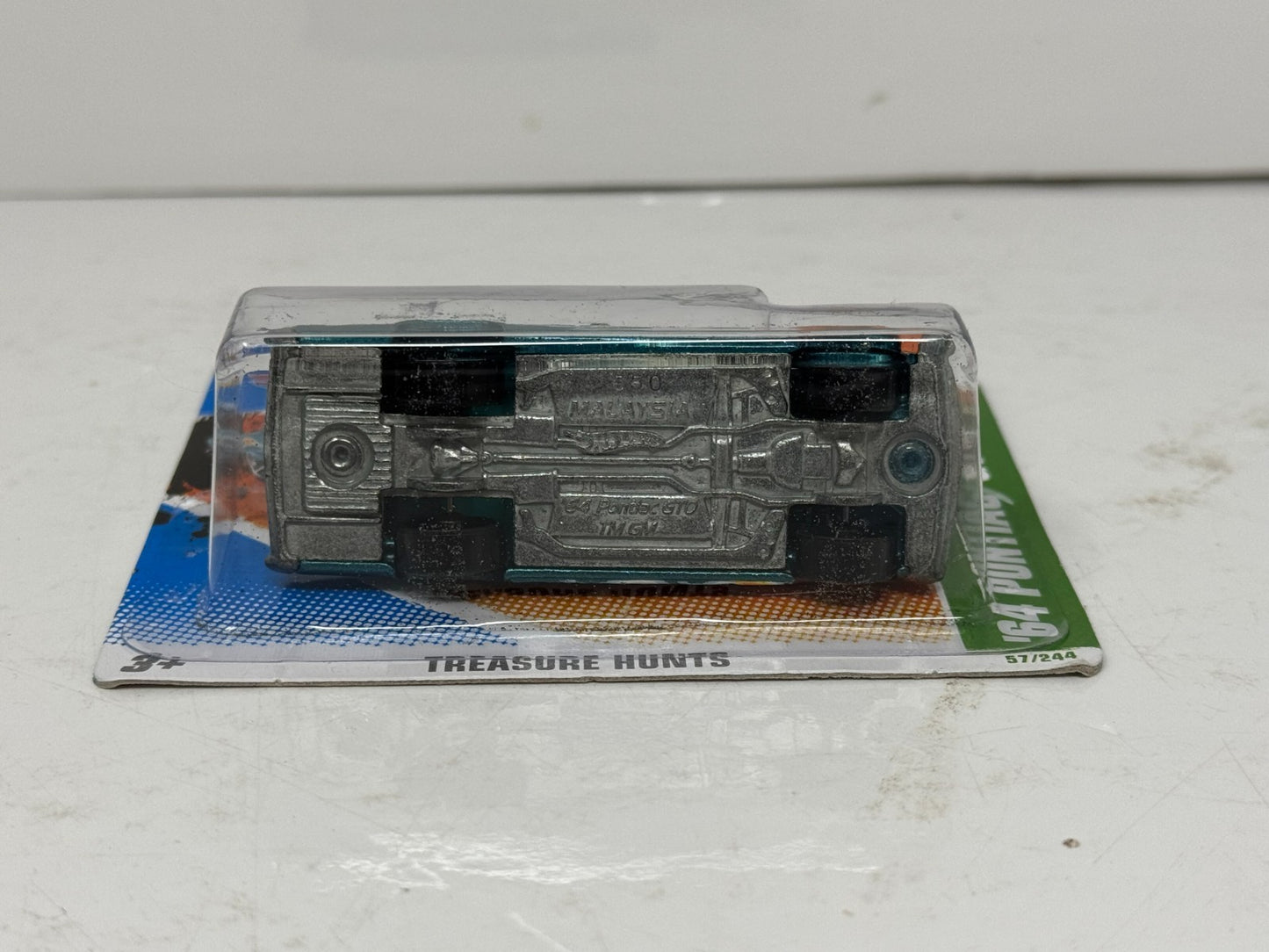 Hot Wheels Treasure Hunt 1964 Pontiac GTO 1:64 Diecast Short Card