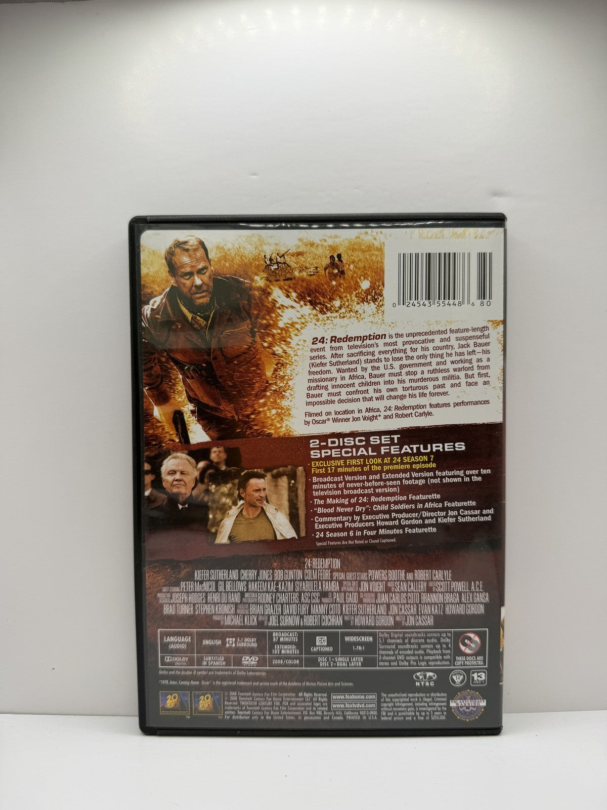 24 Redemption 2-Hour Special Event (DVD) Kiefer Sutherland Action