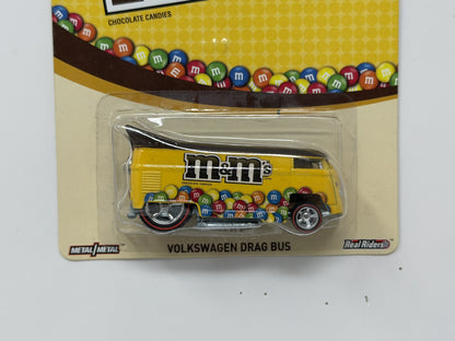 Hot Wheels M&M's Volkswagen Drag Bus 1:64 Diecast Real Riders