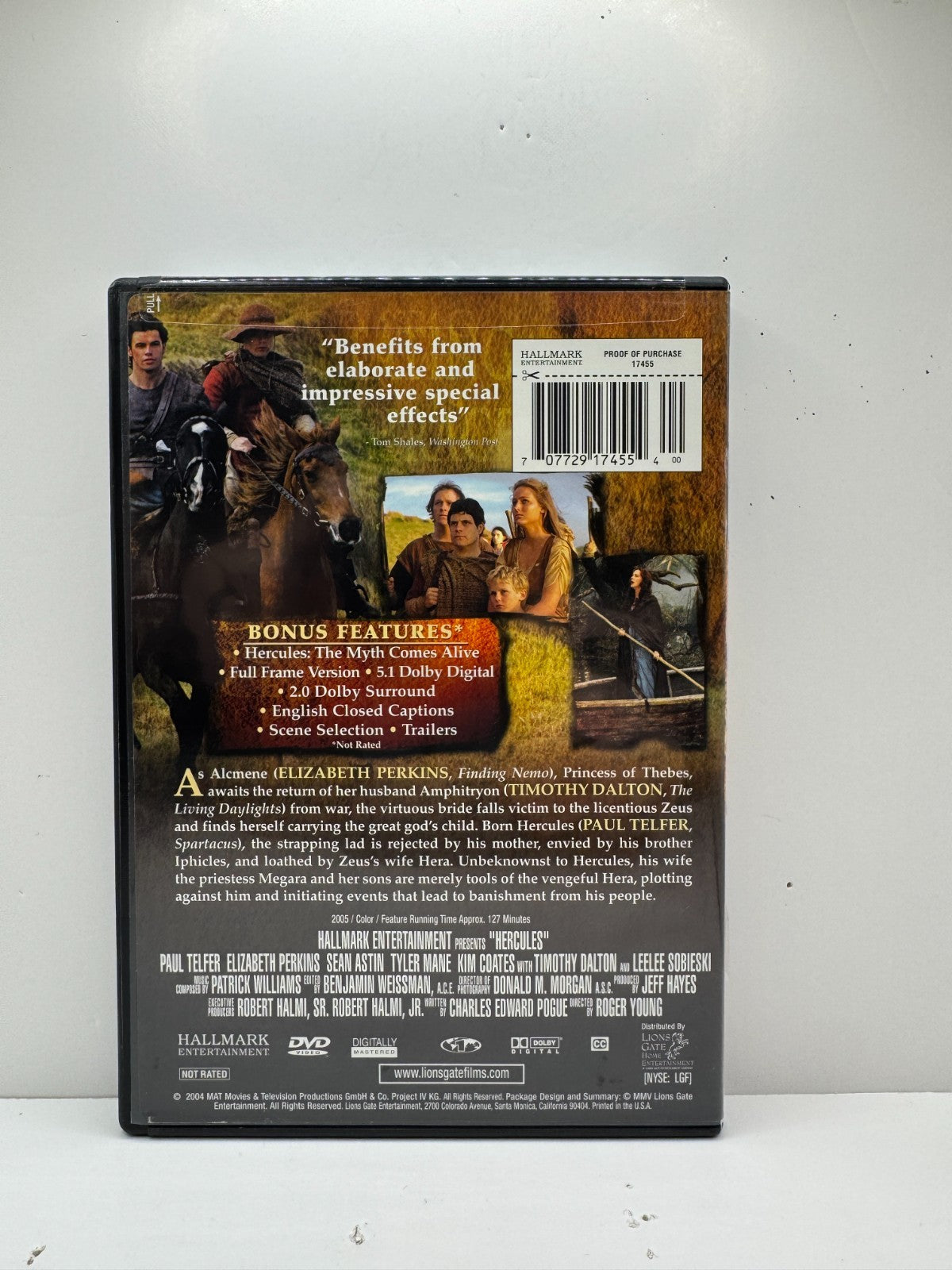 Hercules (DVD) Steve Reeves Fantasy Adventure