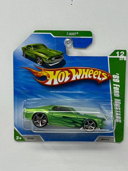 Hot Wheels Treasure Hunt T-Hunt 1969 Ford Mustang 1:64 Diecast Short Card