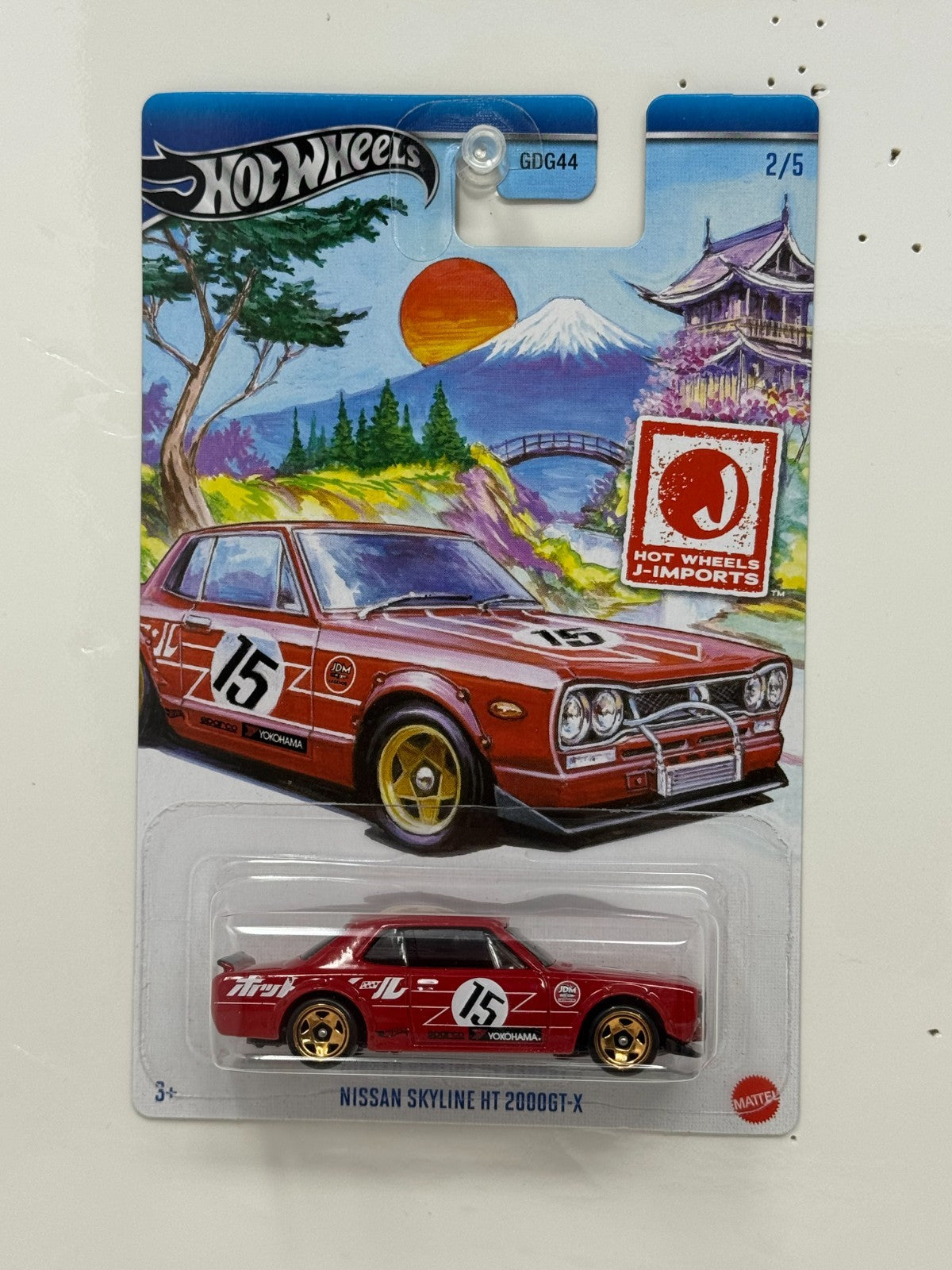 Hot Wheels J-Imports Nissan Skyline HT 2000GT-X 1:64 Diecast Red