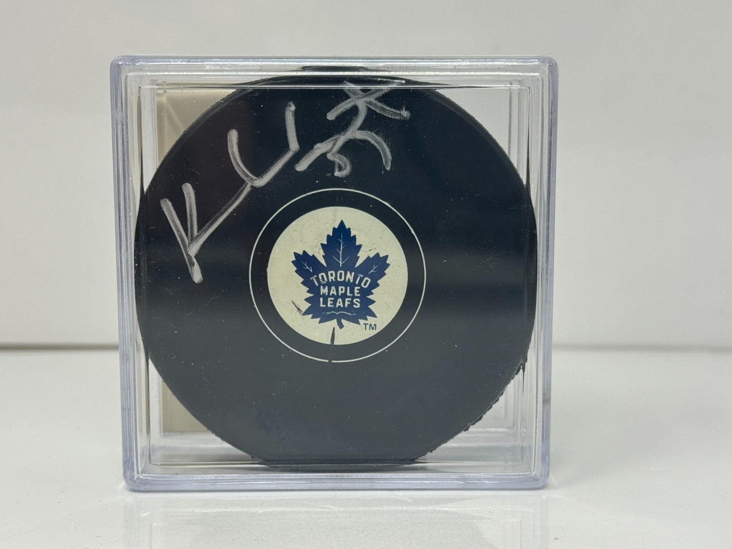 Ken Wregget Toronto Maple Leafs Signed NHL Autograph Puck Silver Auto