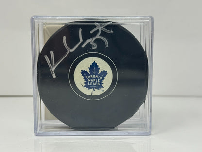 Ken Wregget Toronto Maple Leafs Signed NHL Autograph Puck Silver Auto