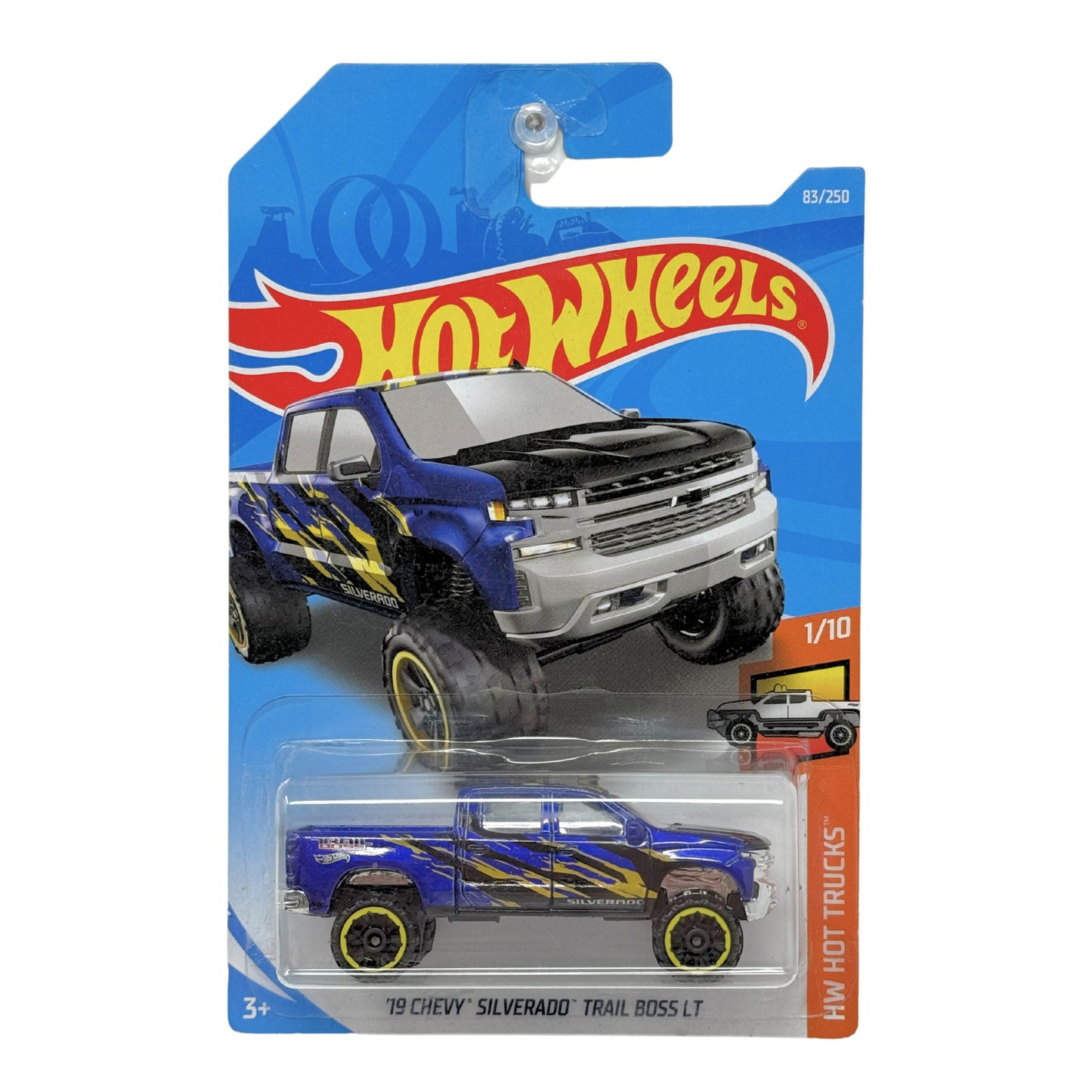 Hot Wheels HW Hot Trucks 2019 Chevy Silverado Trail Boss LT 1:64 Diecast