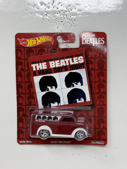Hot Wheels The Beatles A Hard Days Night Dairy Delivery 1:64 Diecast Real Riders