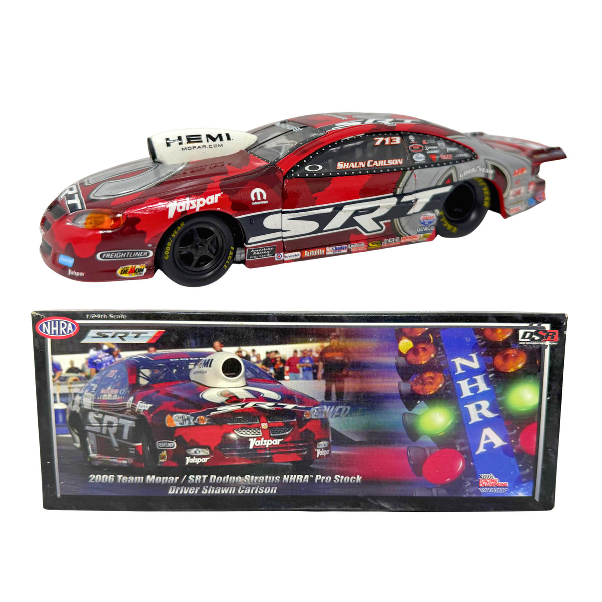 Racing Champions NHRA Shawn Carlson 2006 Dodge Stratus Pro Stock 1:24 Diecast