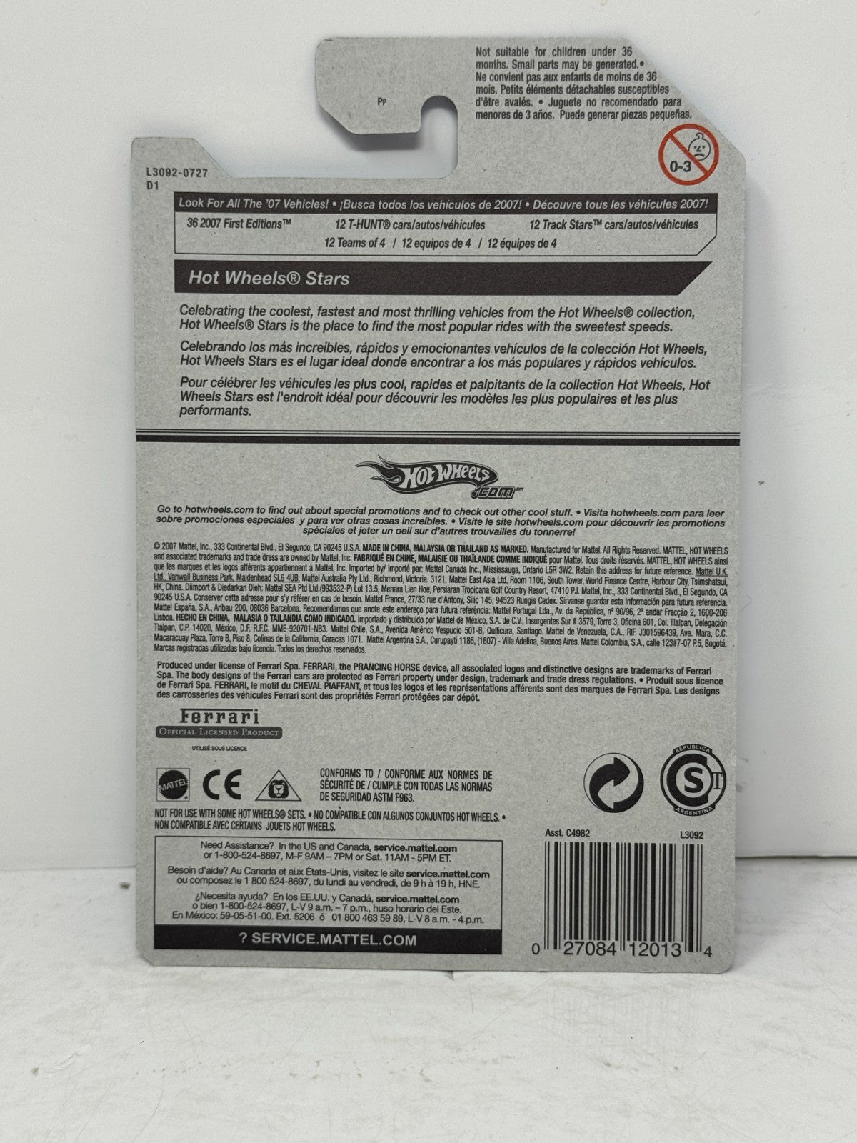 Hot Wheels Stars Ferrari 333 SP 1:64 Diecast