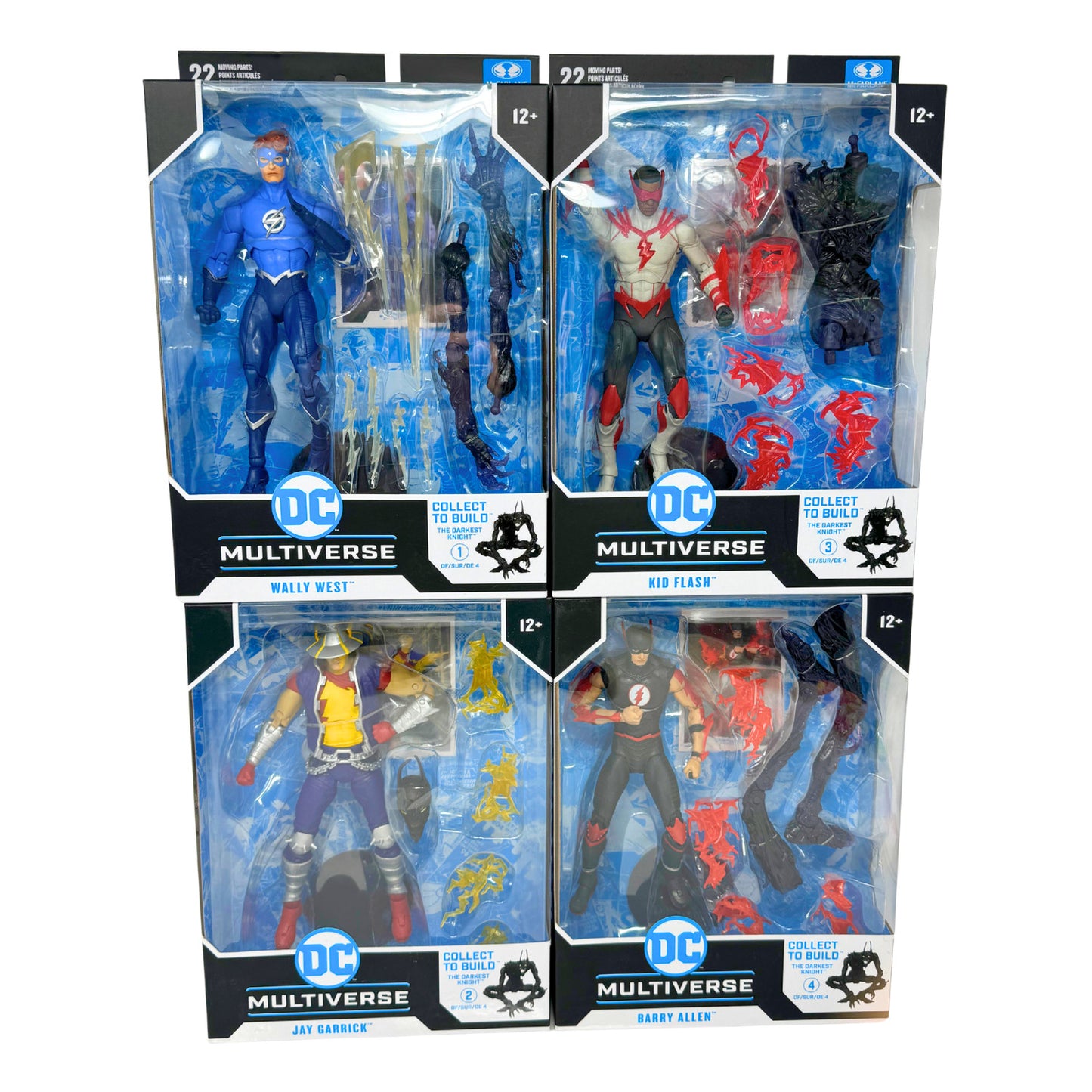 McFarlane DC Multiverse The Darkest Knight BAF Speed Metal Complete Set of 4