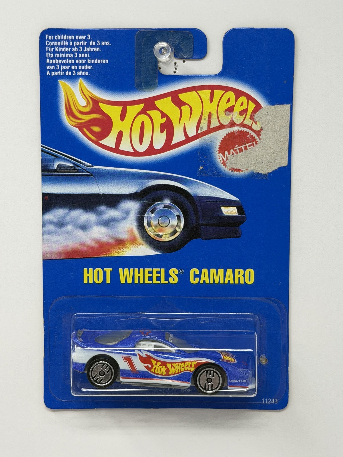 Hot Wheels Chevrolet Camaro Race Car 1:64 Diecast Blue