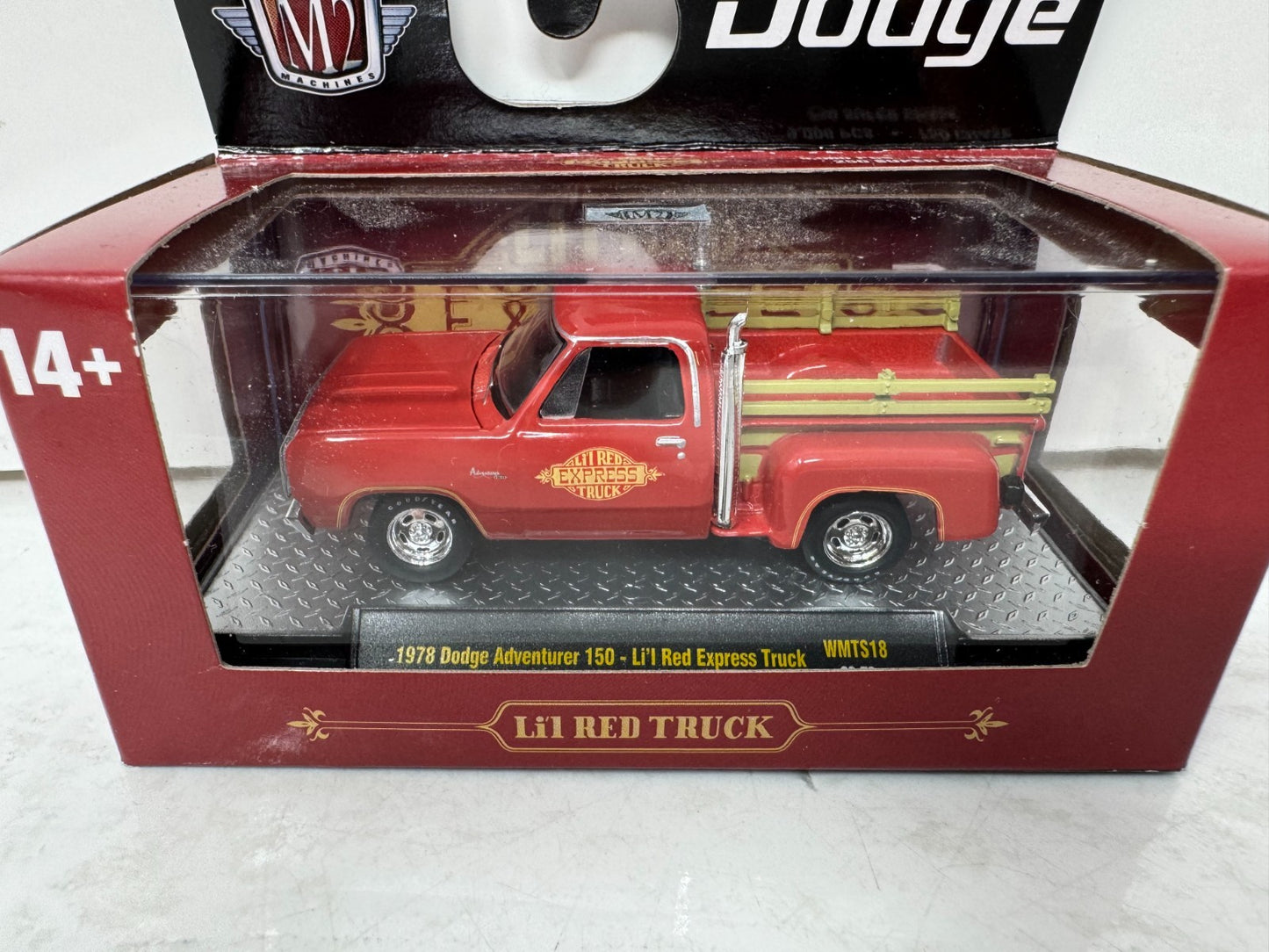 M2 Machines 1978 Dodge Adventurer 150 Li’l Red Express Truck 1:64 Diecast