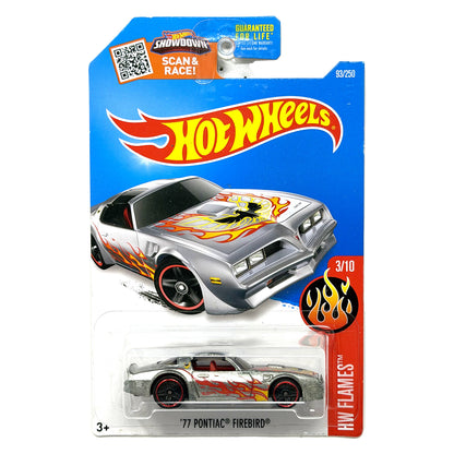 Hot Wheels ZAMAC HW Flames 1977 Pontiac Firebird 1:64 Diecast