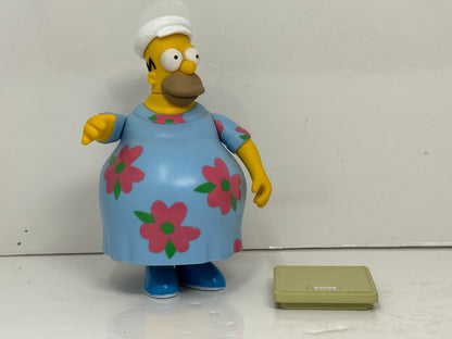 Simpsons World of Springfield Muumuu Homer and Kitchen Set Playmates Diorama