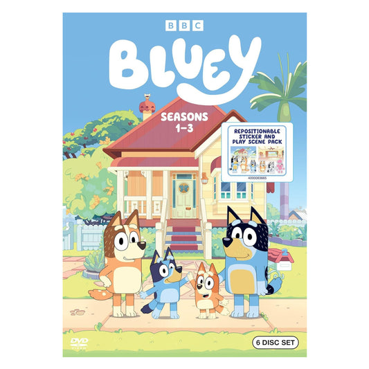 Bluey Seasons 1-3 (DVD) TV Series Brand New and Sealed!!!