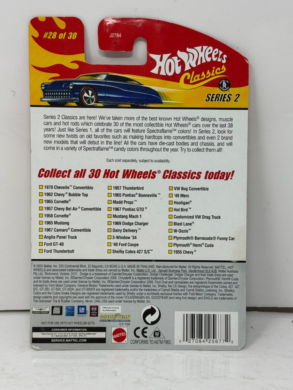 Hot Wheels Classics Plymouth Barracuda Funny Car Series 2 Muscle Car 1:64 Diecast