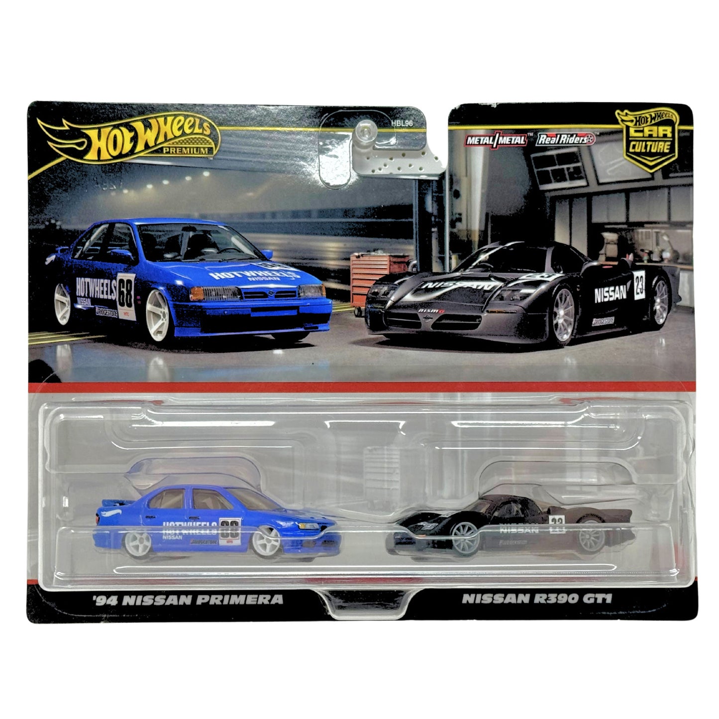 Hot Wheels Premium 1994 Nissan Primera & Nissan R390 GT1 Car Culture 1:64 Diecast